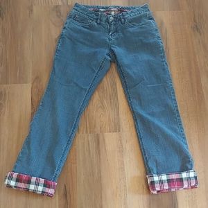 Prana flannel lined boyfriend jean